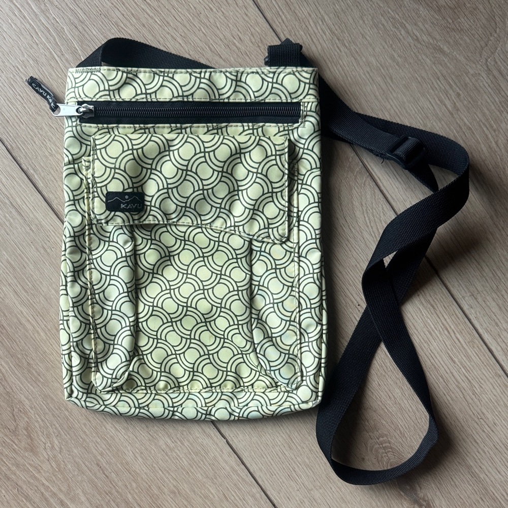 Unique Kavu Yellow Patterned Crossbody Bag